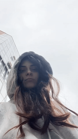 Women spotted in gray hoodies during morning hours in Krasnoyarsk