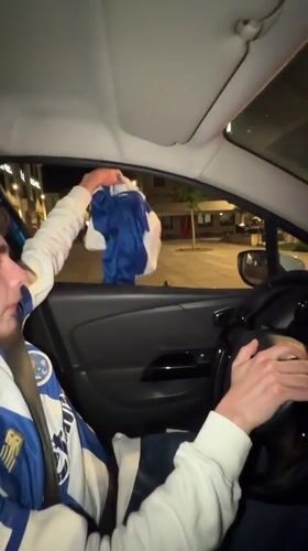 FC Porto fans celebrate in Vila Real streets