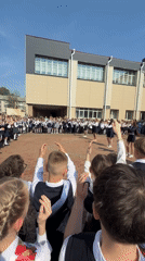 School graduation ceremony held in Birobidzhan, Russia