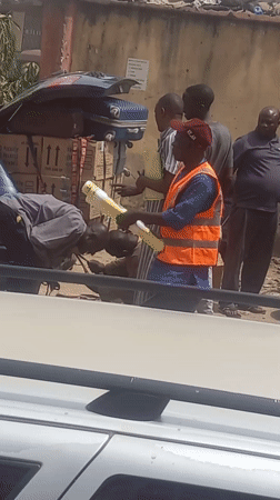 Morning vehicle loading activity observed in Dadi Riba, Nigeria