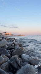 Evening beach leisure activities documented along Sochi coastline