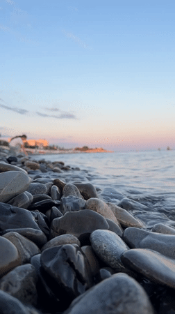 Evening beach leisure activities documented along Sochi coastline