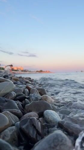 Evening beach leisure activities documented along Sochi coastline