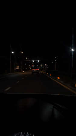 Evening drive through Chalong traffic captured on dashcam