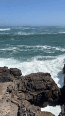 Clear day coastal scenery recorded in Arica, Chile
