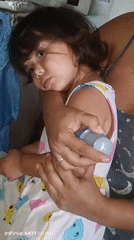 Toddler receives diabetes monitoring sensor in Caracas