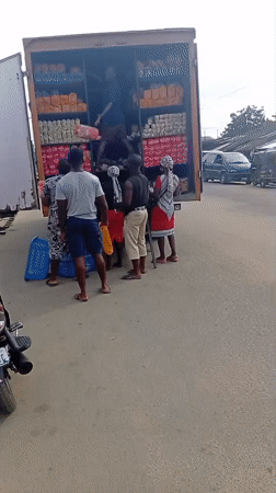 Morning commerce and daily life captured in Nigerian cities