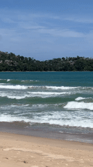 Ordinary beach day captured by witnesses in early morning