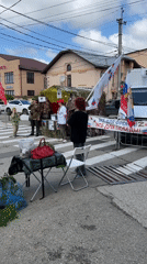Morning market day brings fresh produce, music to Russian town