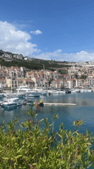 Harbor and waterfront documented in Radovići, Montenegro