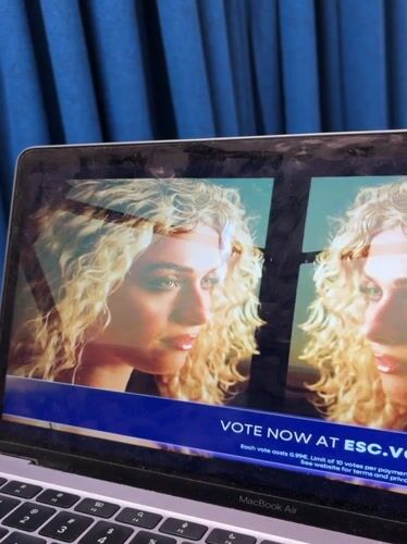 Electronic voting display observed on devices in Novate Milanese