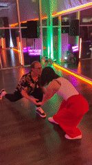 Dance session captured at neon-lit Sochi studio