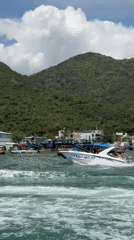 Morning boat activity captured in Nha Trang harbor