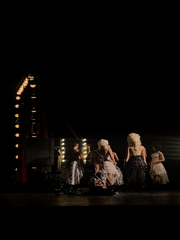 Theatrical performance with period costumes witnessed in Russian towns
