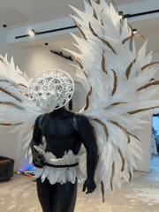 Elaborate theatrical costumes on display in Ko Samui