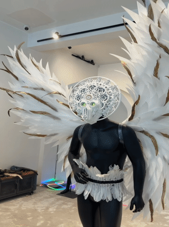 Elaborate theatrical costumes on display in Ko Samui
