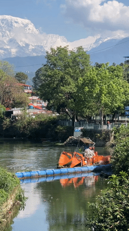 Clear mountain views documented across Pokhara, Nepal