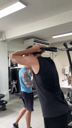 Morning gym activity at a Chiang Mai fitness center