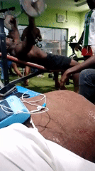 Gym workout session documented in Akwanga, Nigeria