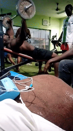 Gym workout session documented in Akwanga, Nigeria
