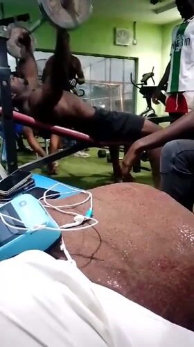 Gym workout session documented in Akwanga, Nigeria