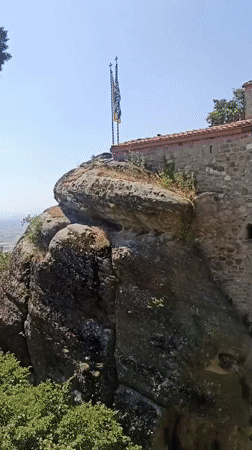 Morning visit to a Meteora monastery above Kalambaka