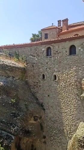 Morning visit to a Meteora monastery above Kalambaka