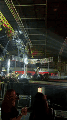 Live concert lights up a stage in Arica, Chile
