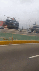 Vehicle passenger films shipping container structure in Macuto