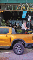 DJ on a pickup truck at a Nha Trang nightlife event
