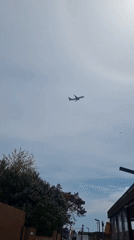 Passenger jet displays rare circular rainbow halo over Sochi