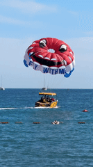 Budva beach buzzing with watersports and sun-seekers