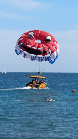 Budva beach buzzing with watersports and sun-seekers