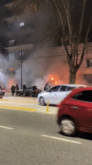 Car fire draws firefighter response on Buenos Aires street