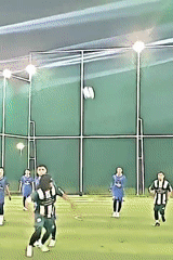 Nighttime soccer match filmed in Lhokseumawe, Indonesia