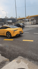 Two luxury cars observed near Shell station in Kuala Lumpur