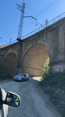 Stone bridge scene documented in Zvare, Georgia