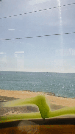 Sailboats spotted off Arenys de Mar coast on clear day