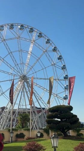 White Ferris wheel spotted in sunny Sirius, Russia