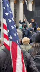 Anti-Trump protest with drums held in New York