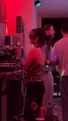 Club night in Si Sunthon with DJ set and disco lights