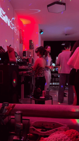 Club night in Si Sunthon with DJ set and disco lights