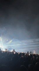 Early morning concert draws crowds in Indio amid laser shows