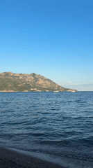 Lazy summer afternoon along the Montenegrin Riviera coast
