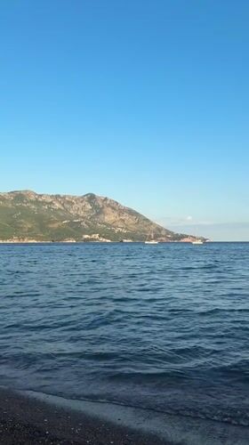 Lazy summer afternoon along the Montenegrin Riviera coast