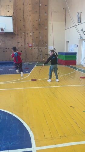 Gymnasium interior documented in Sarapul, Russia