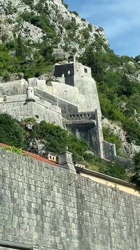 Kotor's historic fortress and marina documented by witnesses