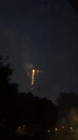 Fourth of July fireworks light up the night sky in Cheektowaga
