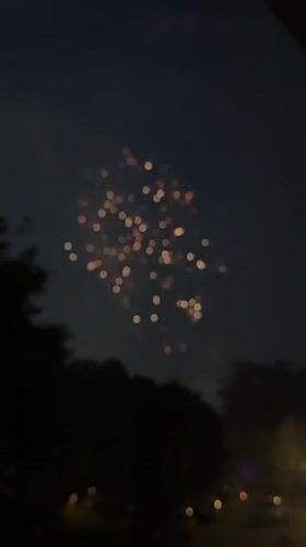 Fourth of July fireworks light up the night sky in Cheektowaga
