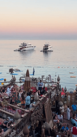 Evening social gathering at seaside venue in Sharm El Sheikh